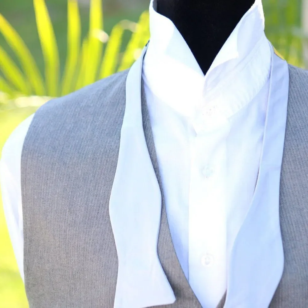 Grey Mens Self-tied bow tie‎